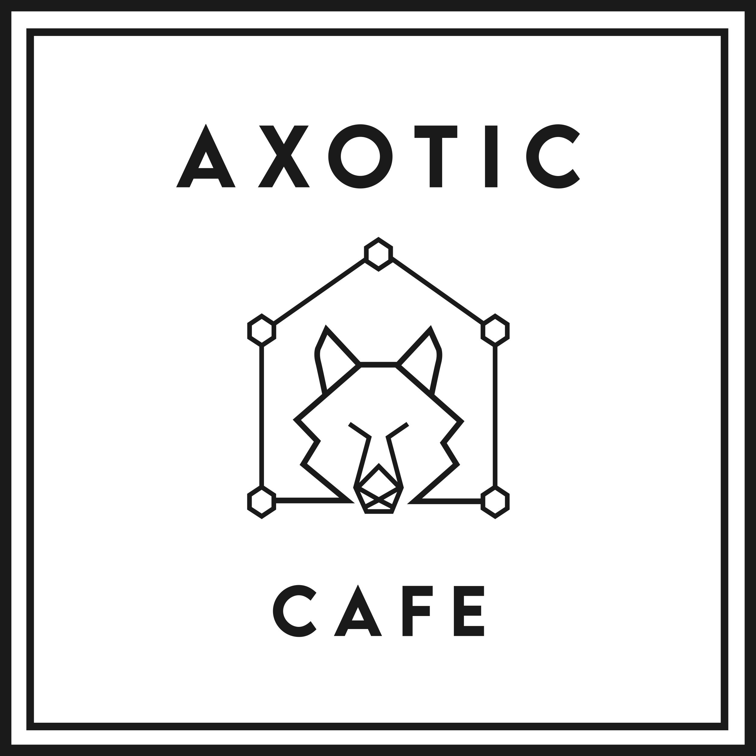 Axotic Cafe logo โลโก้