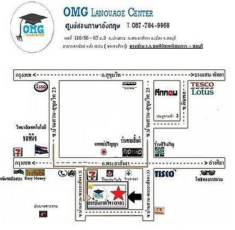 แผนที่ ที่ตั้ง OMG Language Center Chonburi